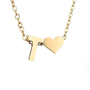 Ewige Liebe Buchstaben-Goldkette