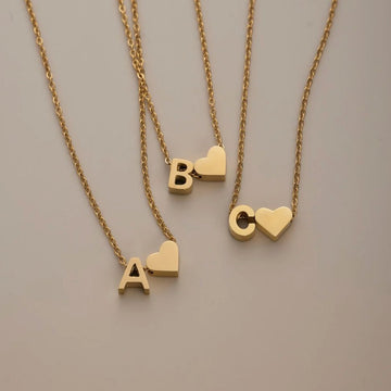 Ewige Liebe Buchstaben-Goldkette