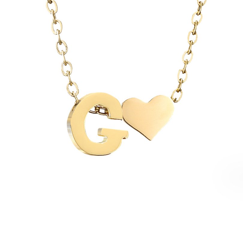 Ewige Liebe Buchstaben-Goldkette