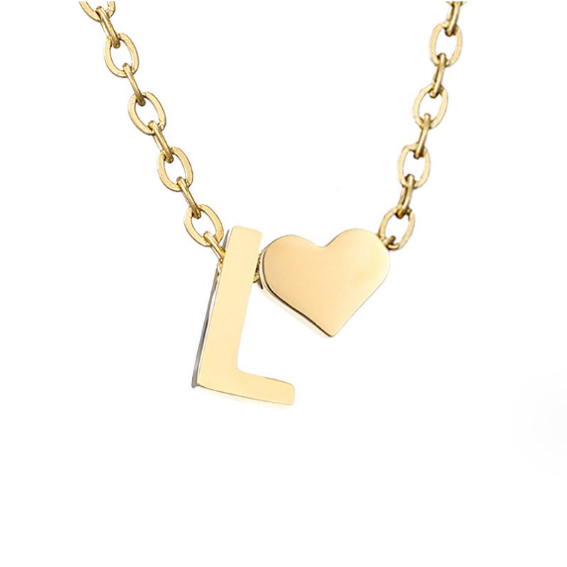 Ewige Liebe Buchstaben-Goldkette