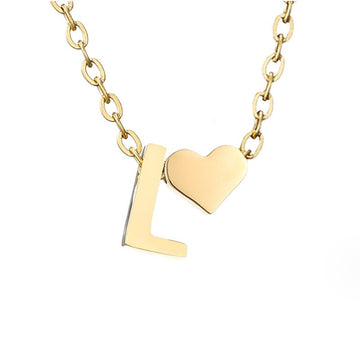Ewige Liebe Buchstaben-Goldkette