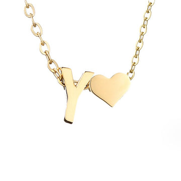 Ewige Liebe Buchstaben-Goldkette