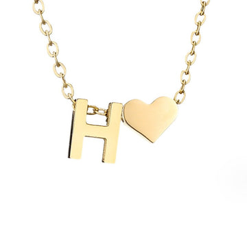 Ewige Liebe Buchstaben-Goldkette