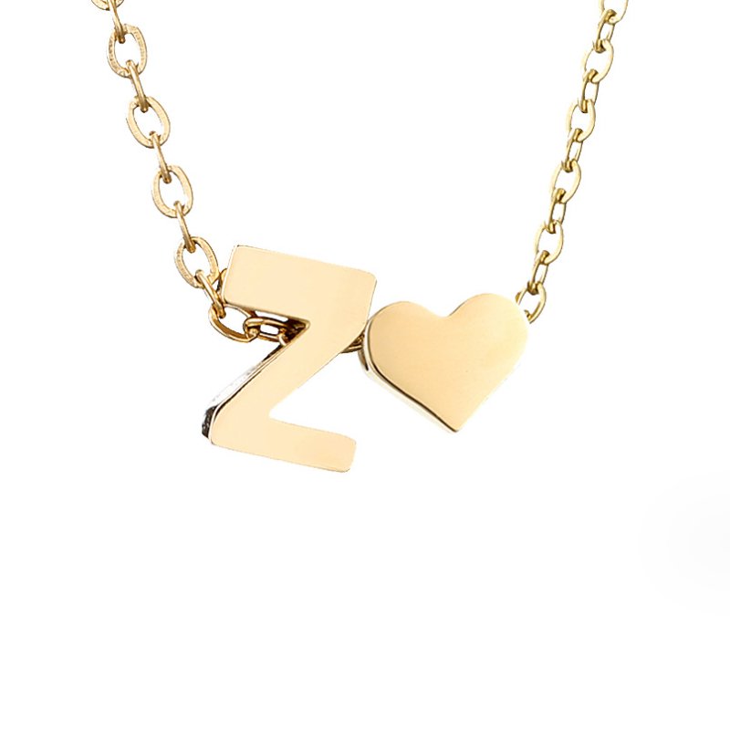 Ewige Liebe Buchstaben-Goldkette