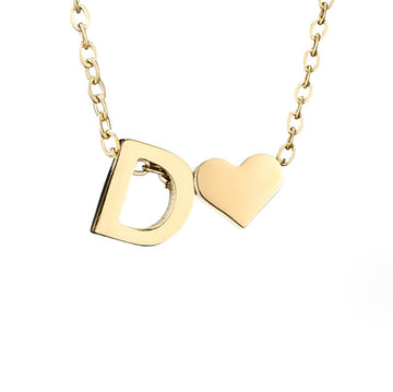 Ewige Liebe Buchstaben-Goldkette