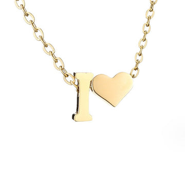 Ewige Liebe Buchstaben-Goldkette