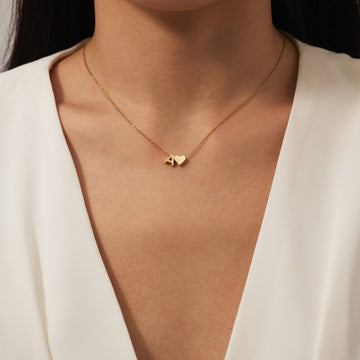 Ewige Liebe Buchstaben-Goldkette