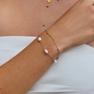 Süßwasserperlen Mehrlagen Armband