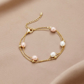 Süßwasserperlen Mehrlagen Armband
