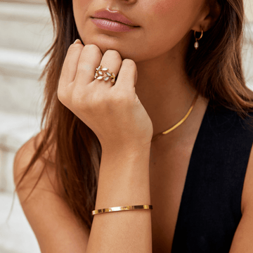 Gold Blatt Ring