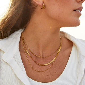 Goldene Mehrlagige Kette
