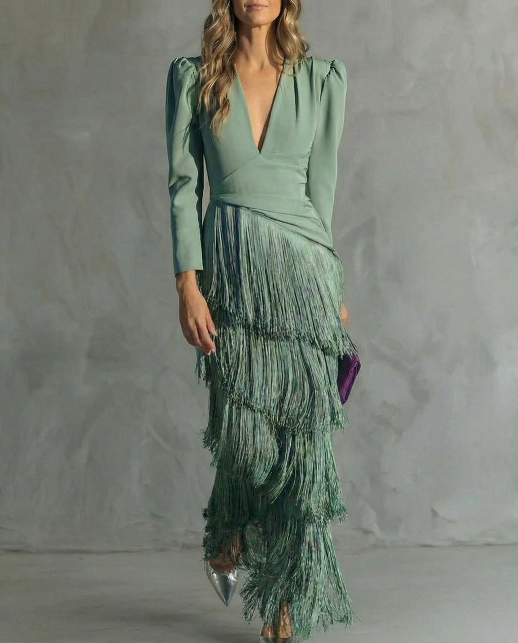 Vivienne | Elegantes Fransen-Abendkleid