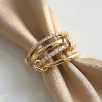 Becca Gestapelter Diamantring