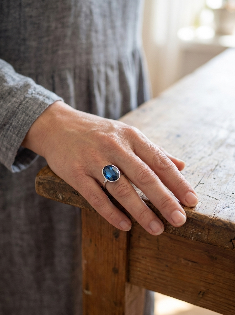 Celeste Blauer Ring™ – Vintage Glanz