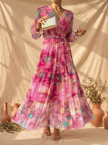 Hazel | Wickelkleid mit Blumenmuster