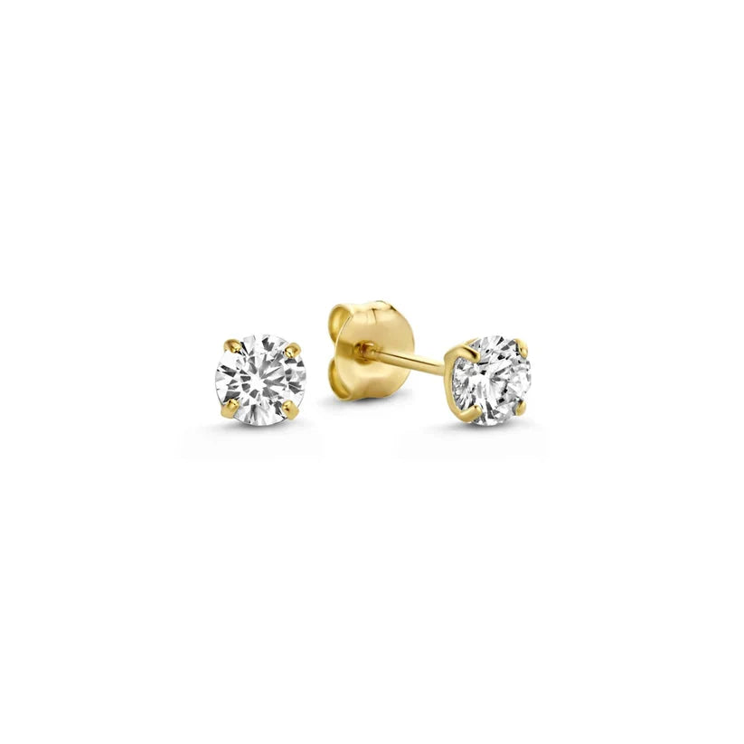 Dara Brillane Stein-Ohrringe-Set | Gold