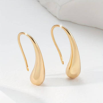 Vintage Goldene "Drop" Ohrringe
