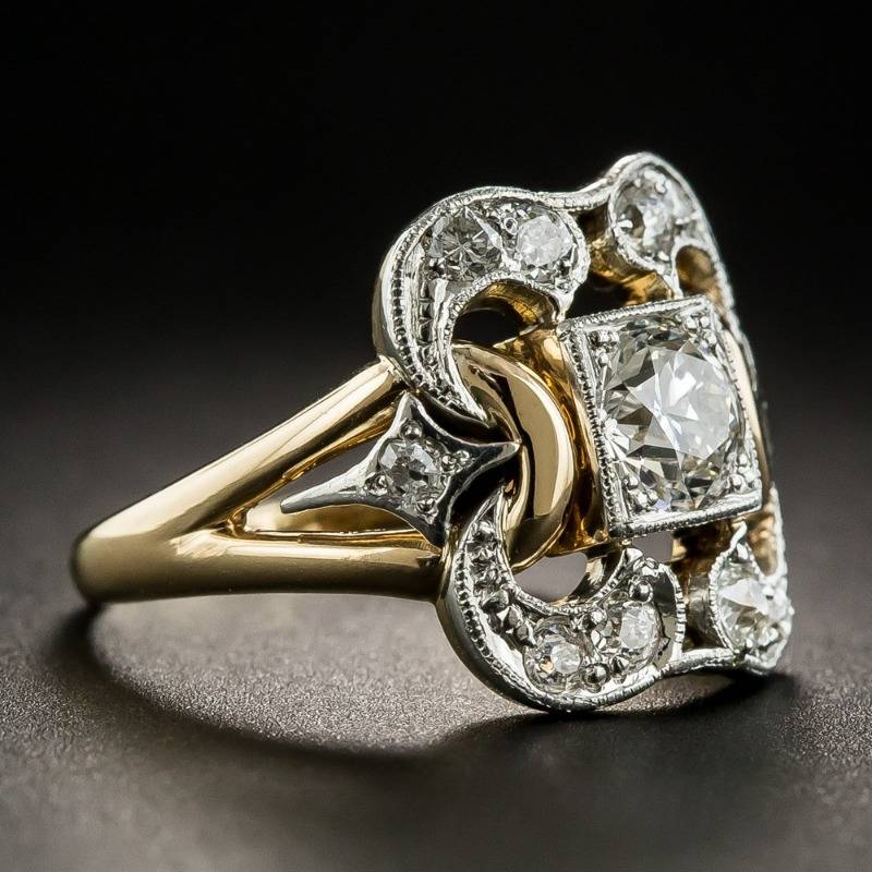 Goldener Eleganz Ring™ – Zirkon-Brillanz
