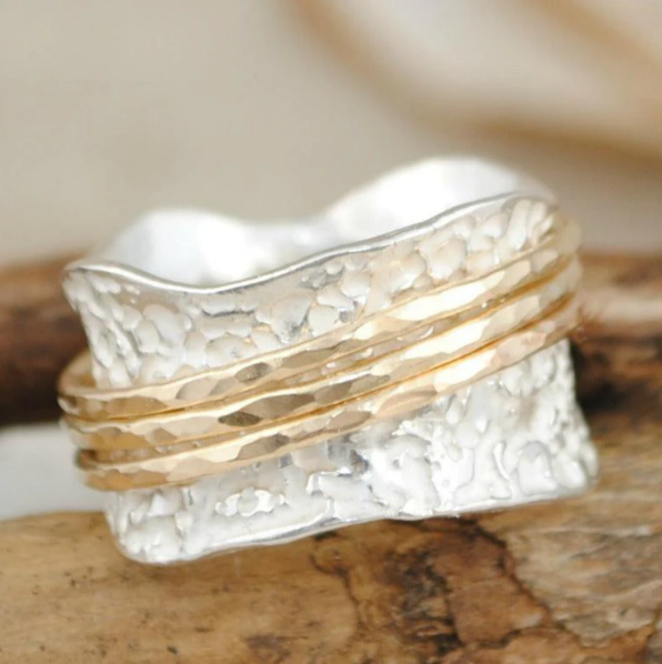 Drehring Duo™ – Gold & Silber