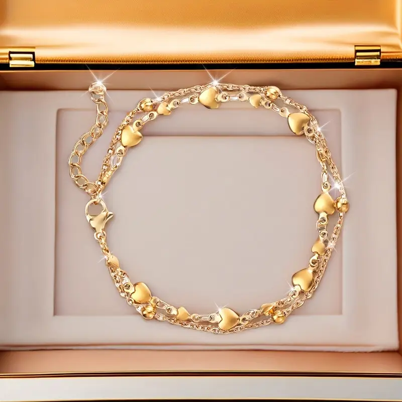 Goldenes Herz-Armband