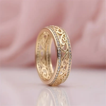 Goldener Ring "Luce Vuota"