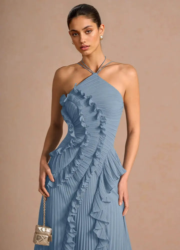 LIYANA | Spiral-Rüschenkleid