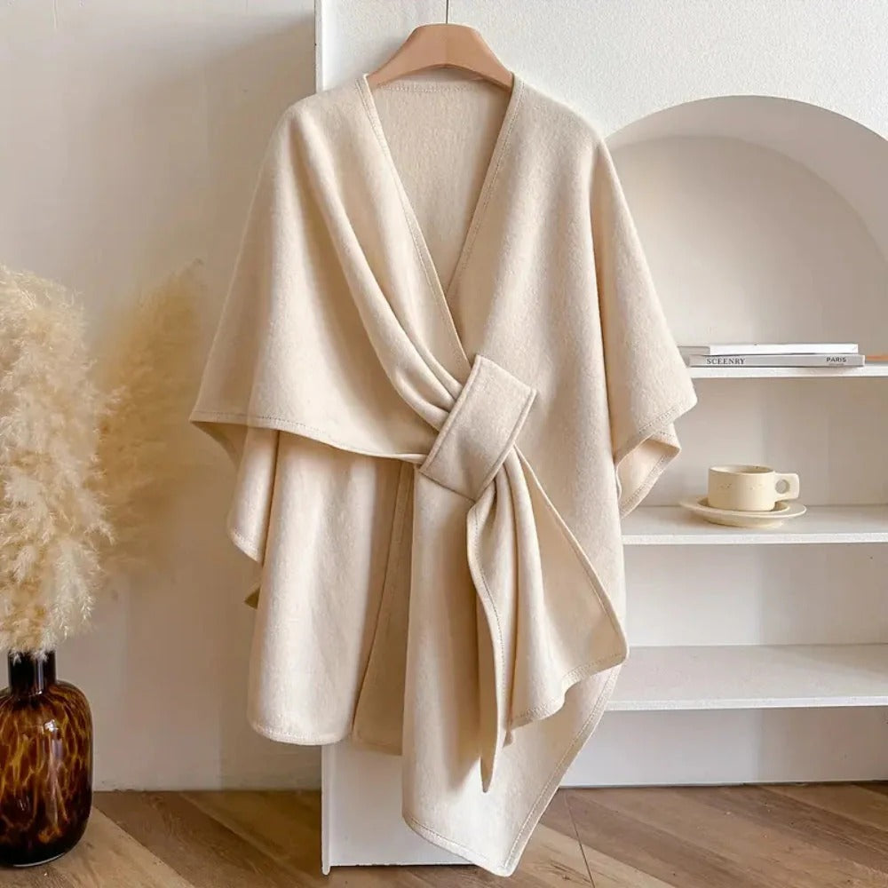 Langer Poncho Schal