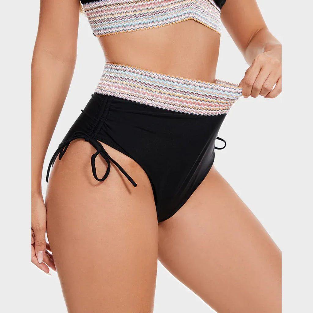 Noa – Hochtaillen-Bikini mit Figurformendem Band