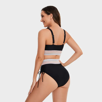 Noa – Hochtaillen-Bikini mit Figurformendem Band