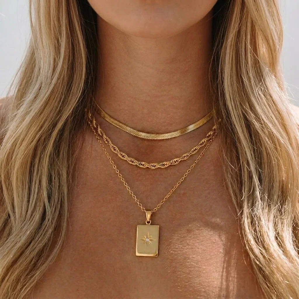Raphaela Mehrlagige Gold Kette