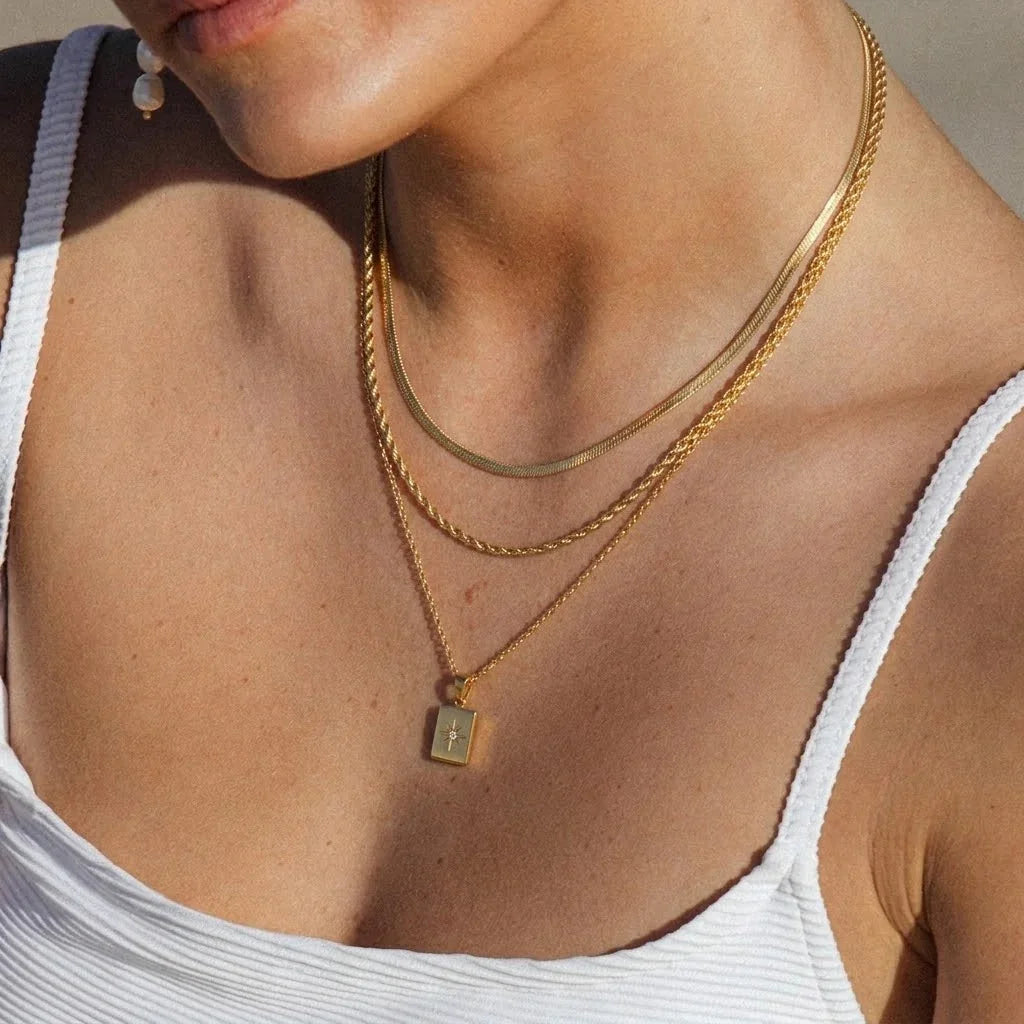 Raphaela Mehrlagige Gold Kette