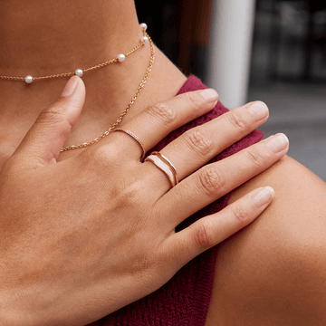 Sahara Gold Mehrlagen Ring