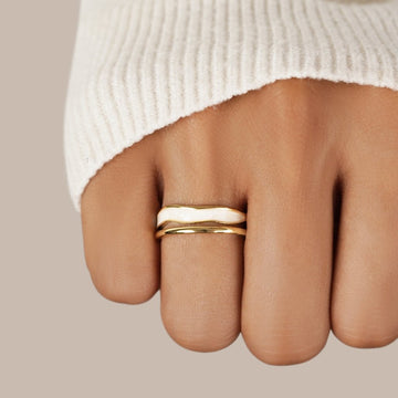 Sahara Gold Mehrlagen Ring