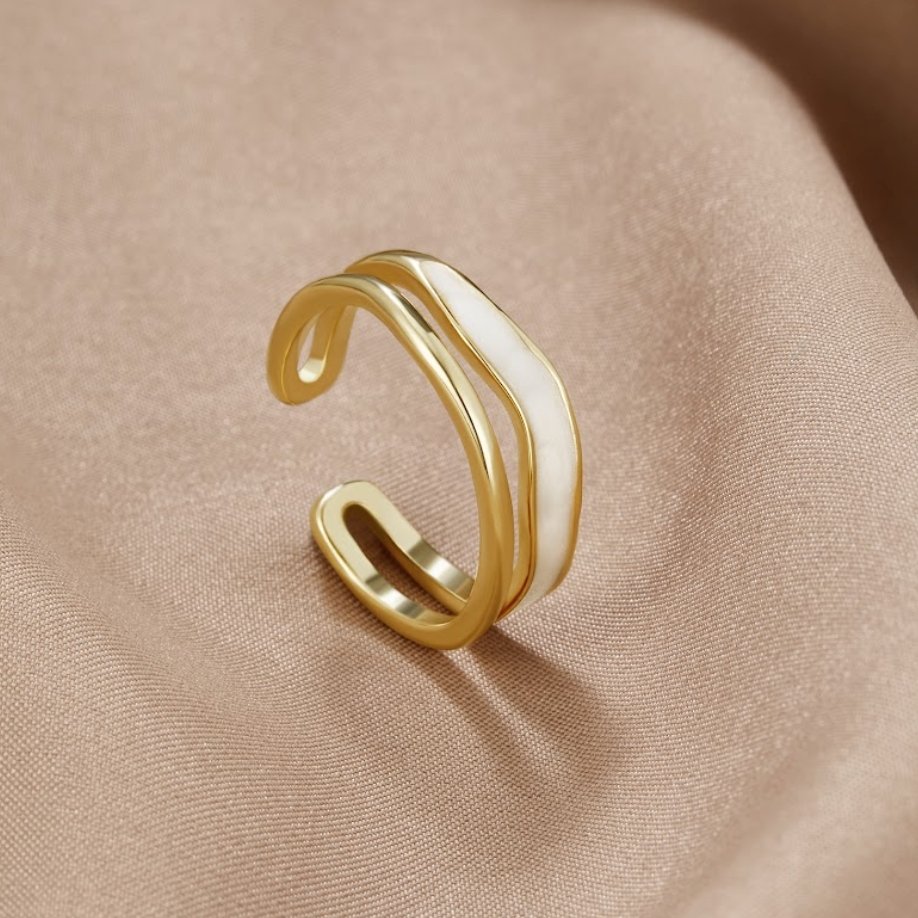 Sahara Gold Mehrlagen Ring