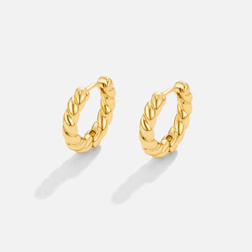 Layla Goldene Twist-Ohrringe