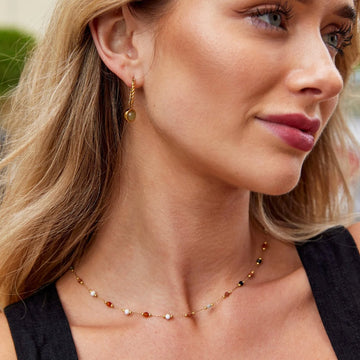 Lulu Perlen-Steinkette