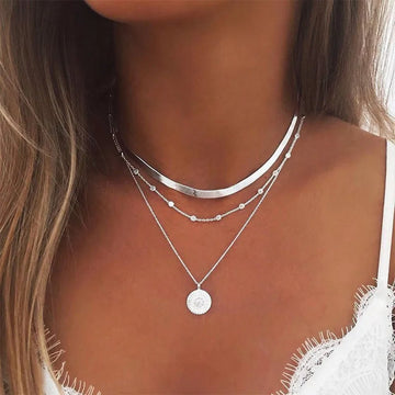 Dreireihige Kette aus 925er Silber