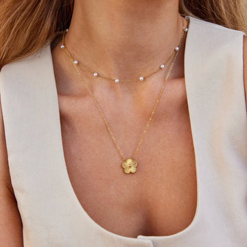 Nura Perlen 18K Goldkette