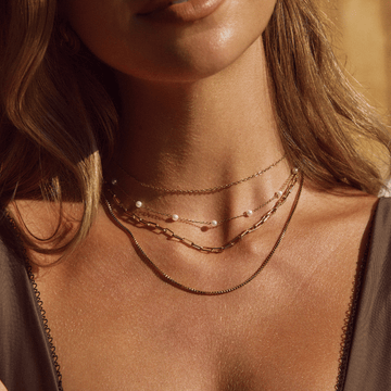 Nura Perlen 18K Goldkette