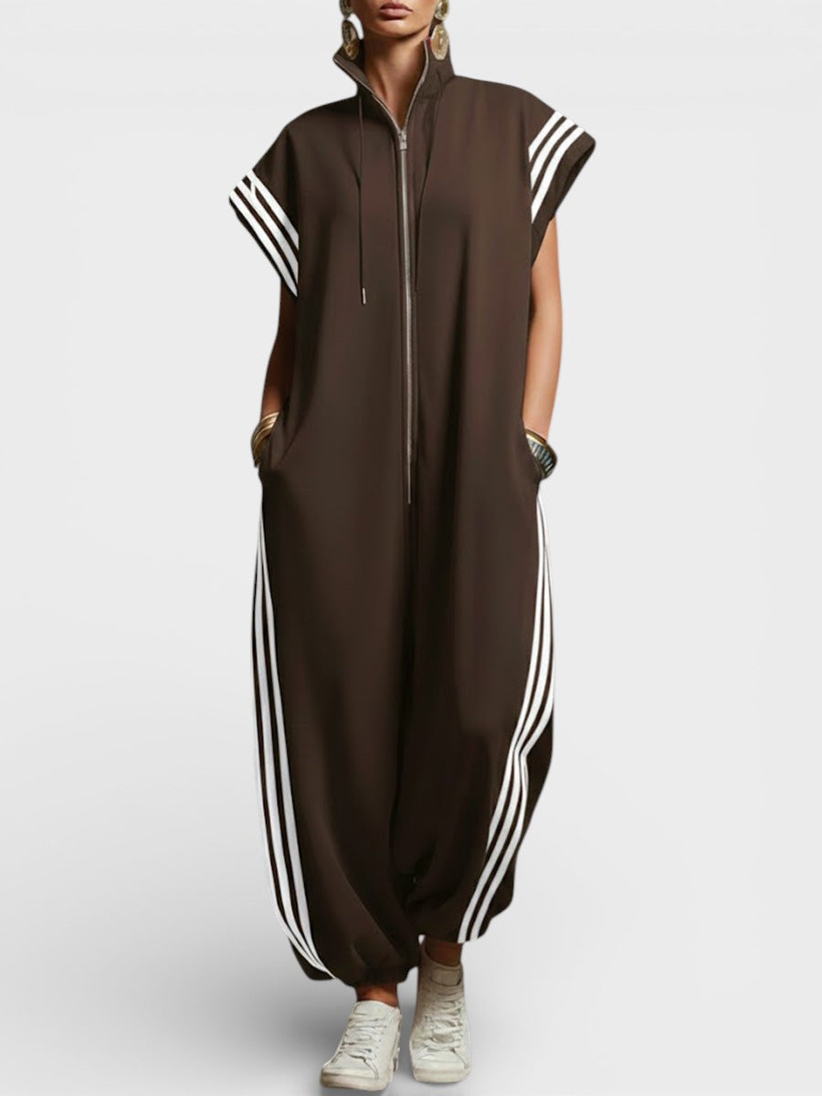 Valeria™ Jumpsuit mit Reißverschlusskragen