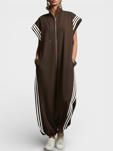 Valeria™ Jumpsuit mit Reißverschlusskragen