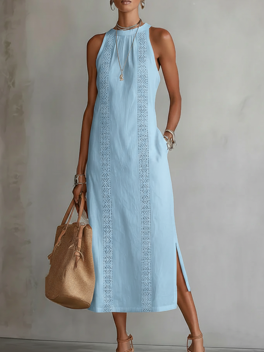 STANISŁAWA | Luftiges Midikleid mit Taschen