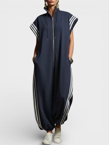 Valeria™ Jumpsuit mit Reißverschlusskragen