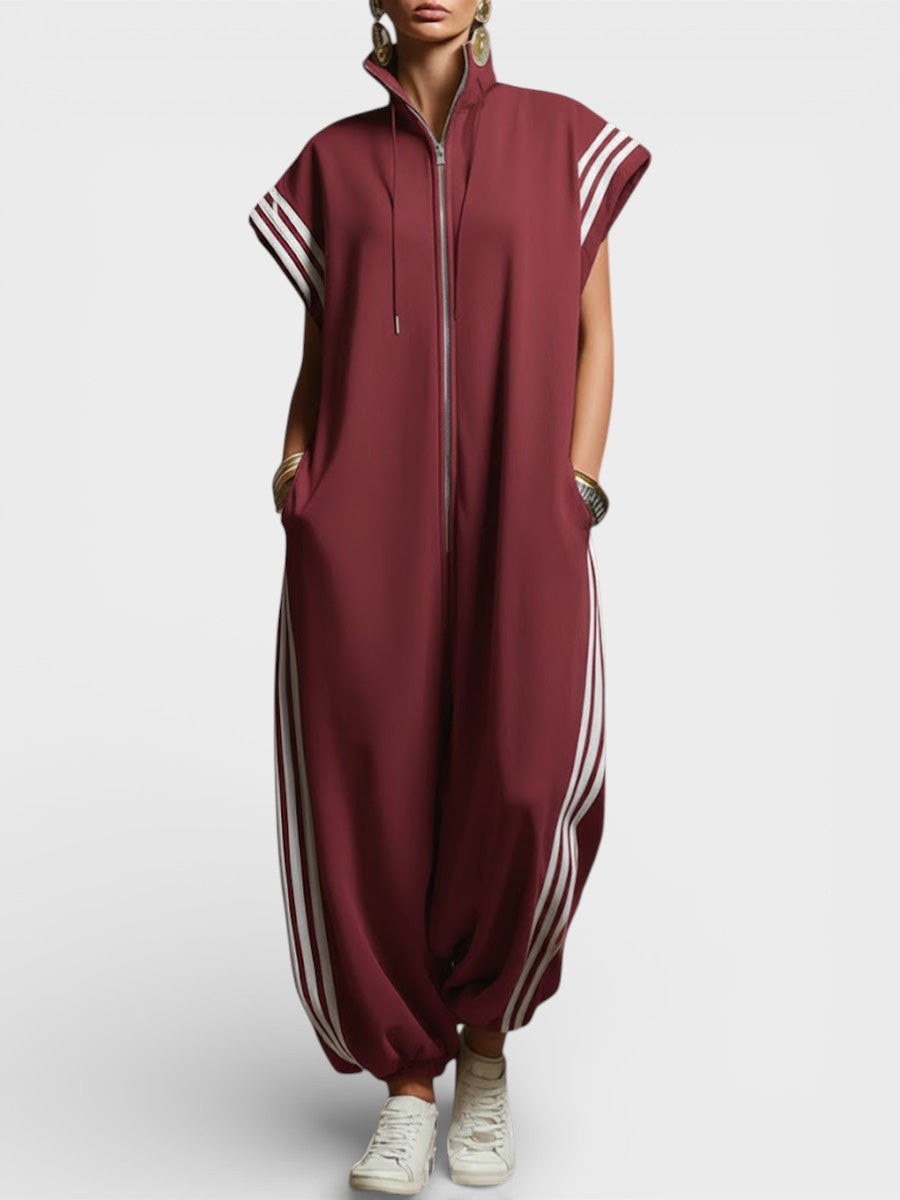 Valeria™ Jumpsuit mit Reißverschlusskragen