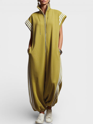 Valeria™ Jumpsuit mit Reißverschlusskragen