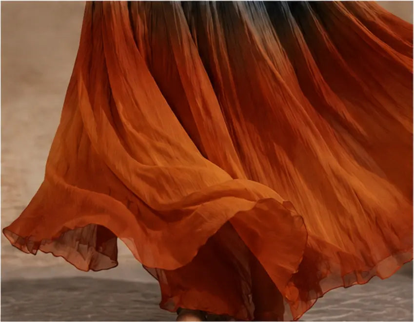Paula | Langes Boho-Kleid mit Farbverlauf