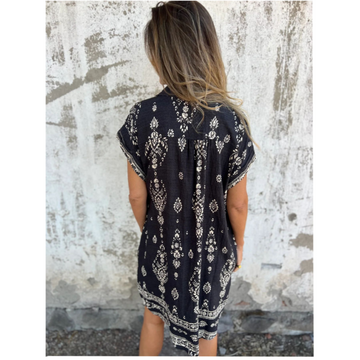 Zafira | Boho Leinenkleid