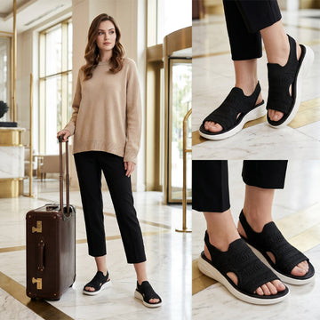 Anne Sandalen mit Plattform aus atmungsaktivem Material für Damen