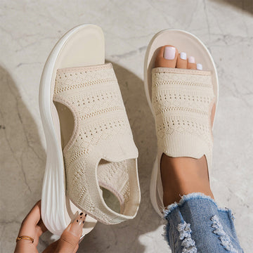 Anne Sandalen mit Plattform aus atmungsaktivem Material für Damen