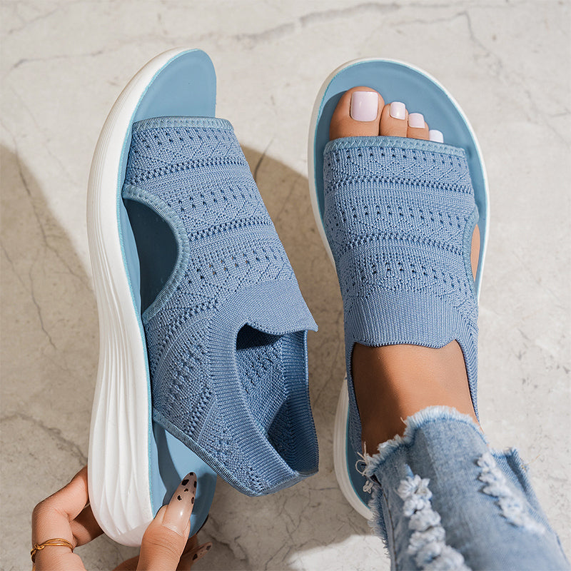 Anne Sandalen mit Plattform aus atmungsaktivem Material für Damen